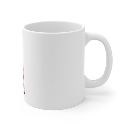 Patriotic Letter A Coffee Mug – American Flag Alphabet Mug – Rustic USA Initial Mug – Vintage Americana Monogram Gift Mug 11oz