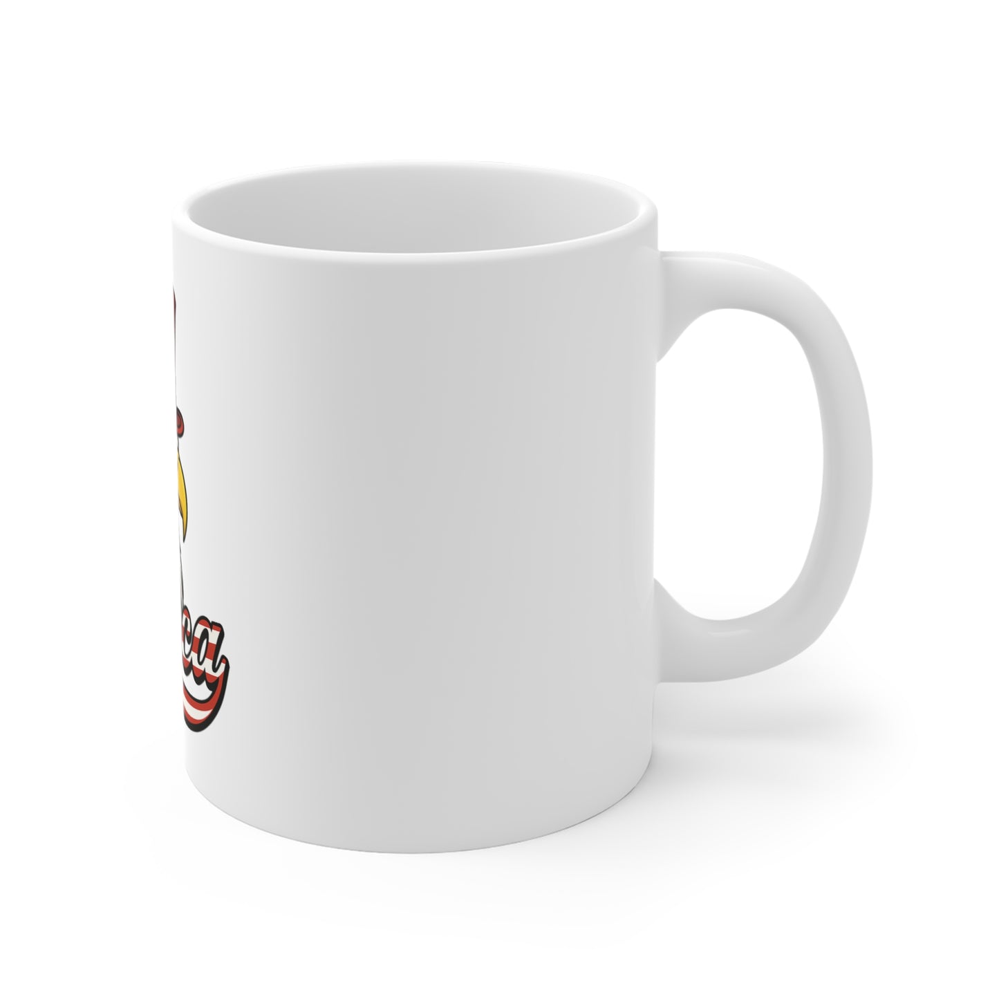 Patriotic Eagle 'Merica' Mug - 11oz Americana Coffee Cup