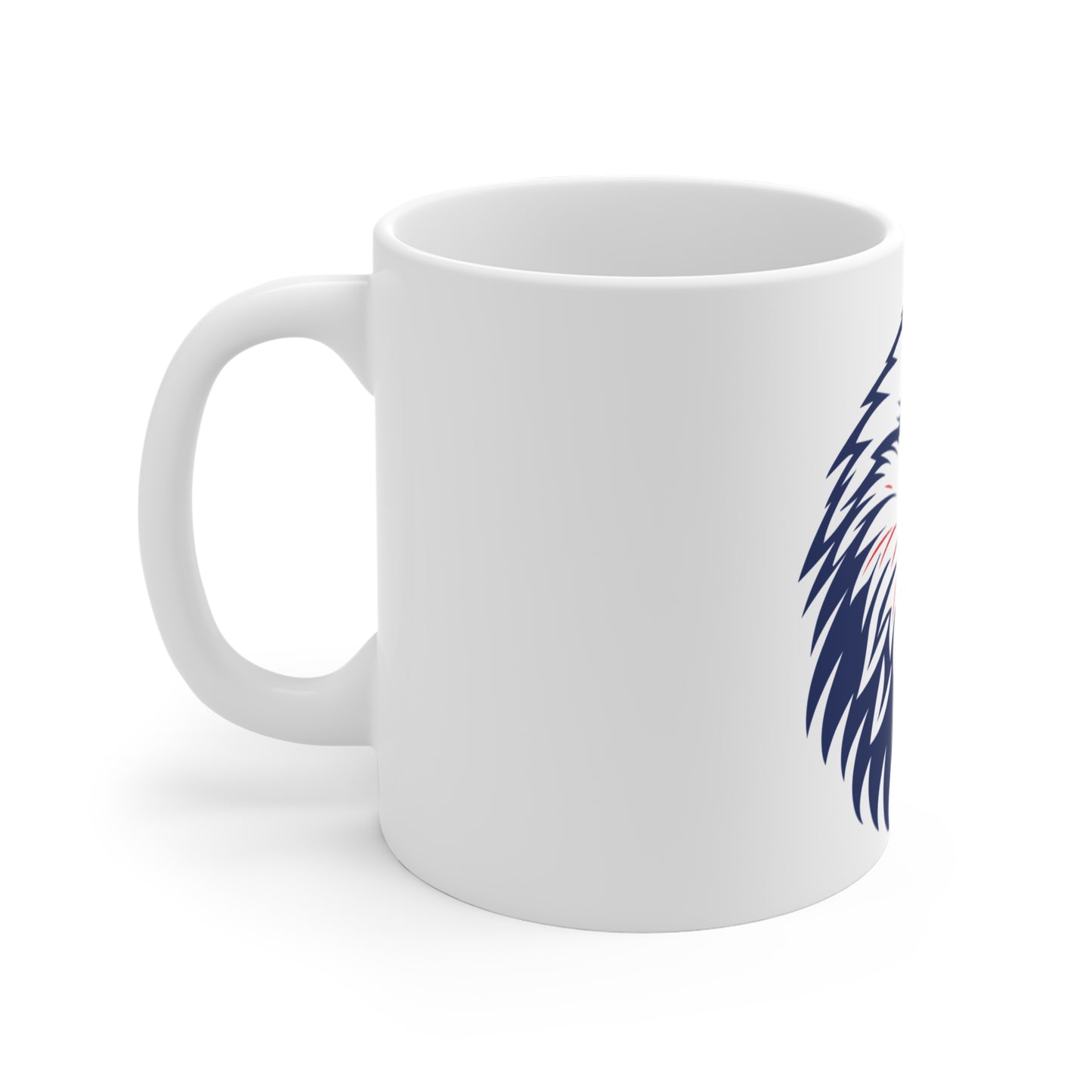 Patriotic Eagle Head Mug – Red White Blue Eagle Coffee Mug – American Freedom Bird Cup – Bold USA Pride Gift Mug 11oz