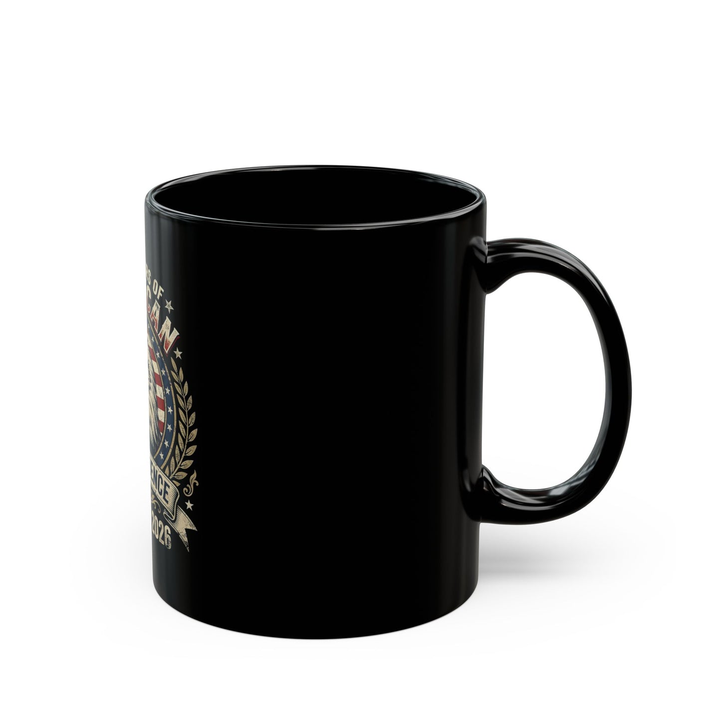 Independence Eagle Mug — 250 Years of American Independence | July 4th 2026 Black Coffee Cup