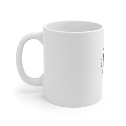 1776–2026 American Flag Coffee Mug – USA 250th Anniversary Mug – Patriotic Vintage Flag Cup – Independence Day Commemorative Mug 11oz