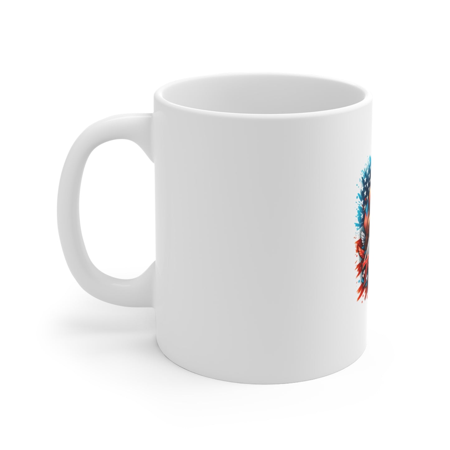 4th of July Eagle Coffee Mug – Patriotic American Flag Gift (11oz)