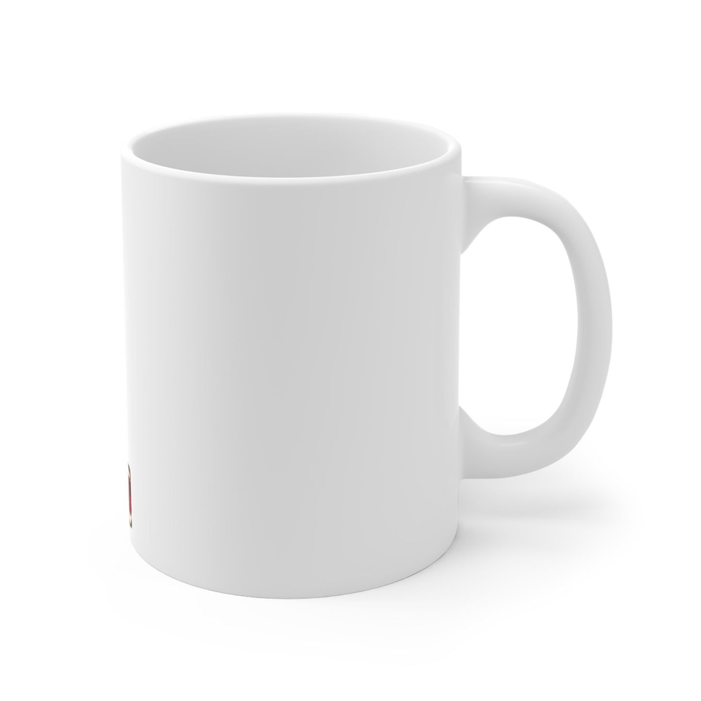 Distressed American Flag Number 1 Coffee Mug – Vintage Patriotic Number Mug – Rustic USA Flag Art Cup – Americana Style Gift Mug 11oz