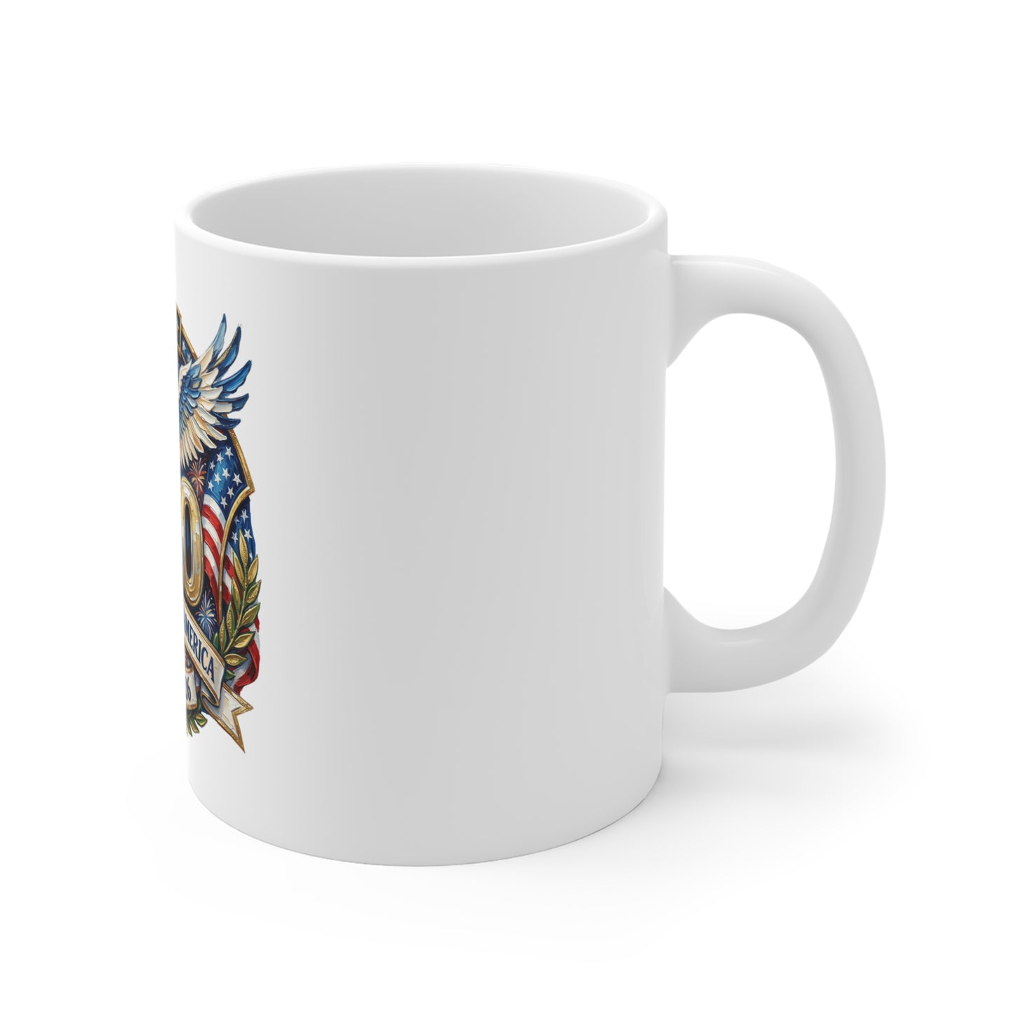 250th USA Anniversary Mug — United States of America 1776–2026 Patriotic Eagle Coffee Cup