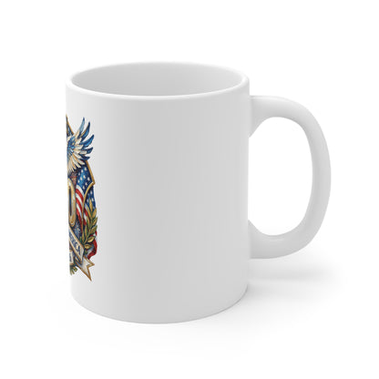 250th USA Anniversary Mug — United States of America 1776–2026 Patriotic Eagle Coffee Cup