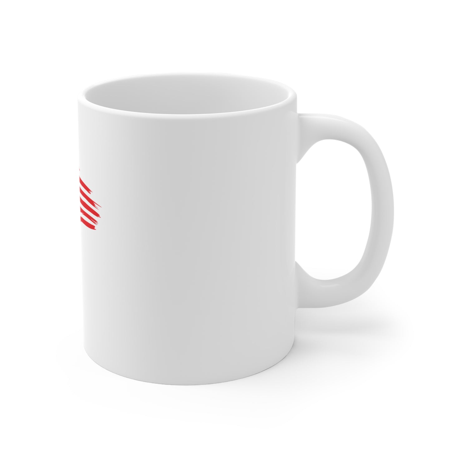 American Eagle Head Coffee Mug – Patriotic Eagle Mug – USA Freedom Head Design Cup – Red White Blue Americana Gift Mug 11oz