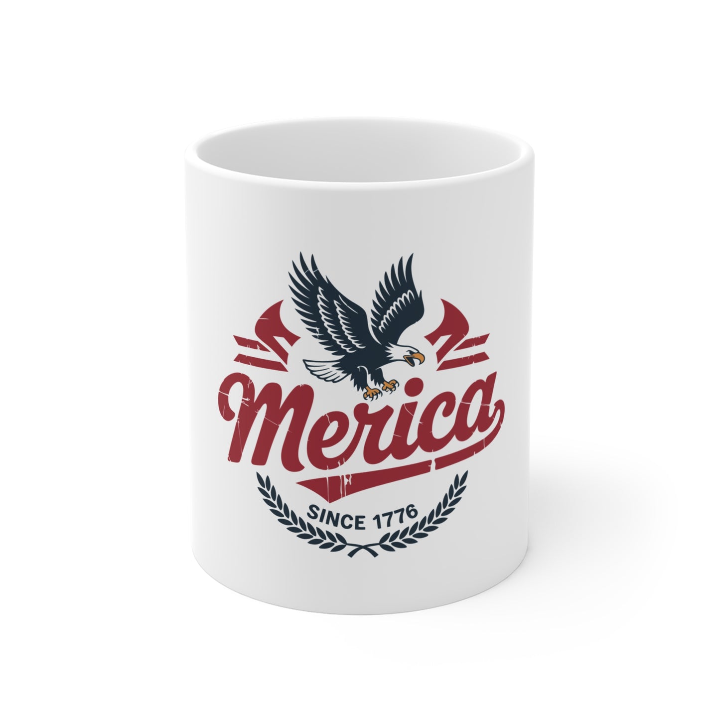 Patriotic 'Merica' Eagle Coffee Mug – Since 1776 11oz