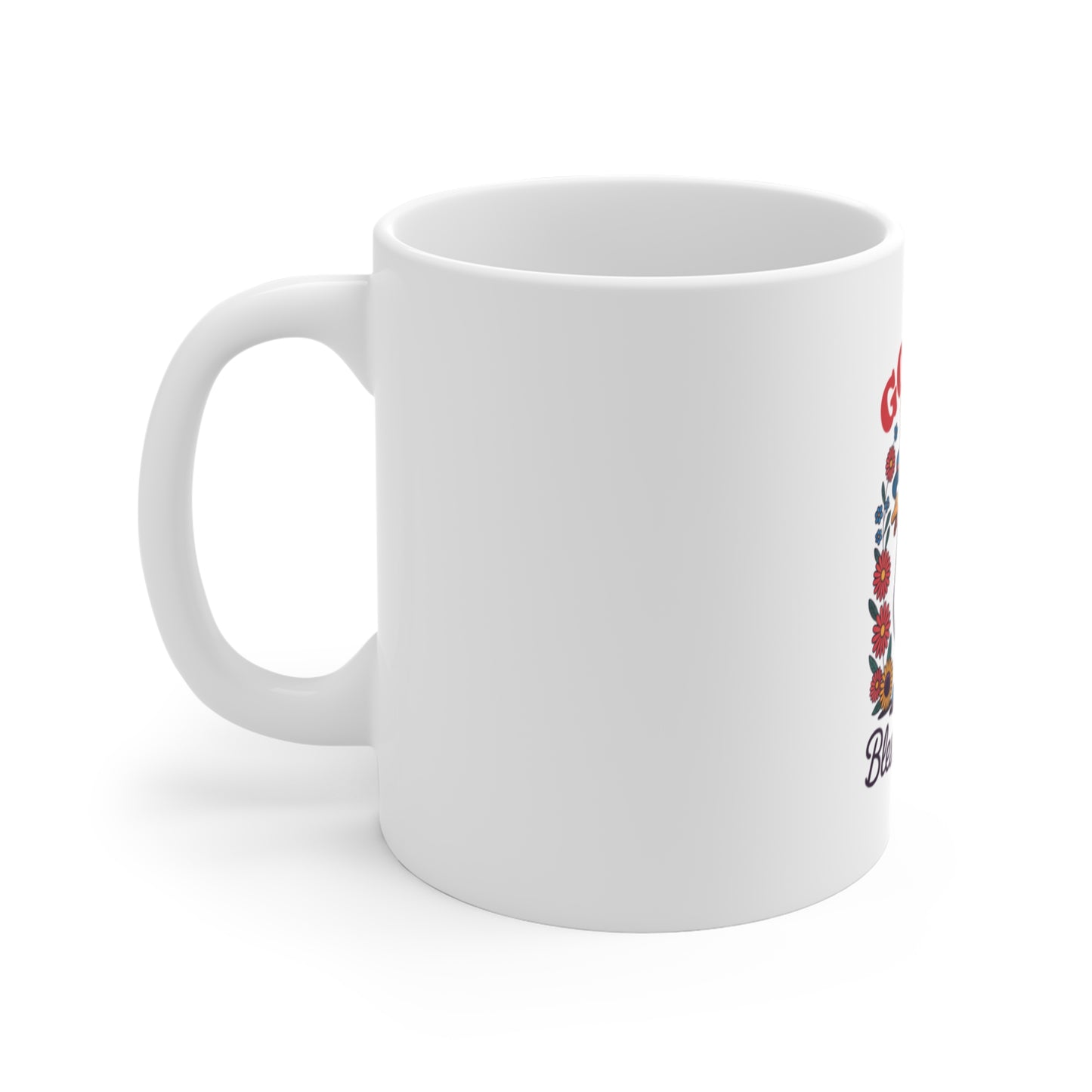 Bless America Goose Mug — Patriotic 11oz Coffee Cup