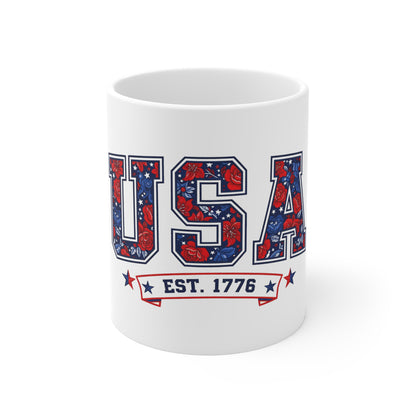 USA Est. 1776 Patriotic 11oz Coffee Mug