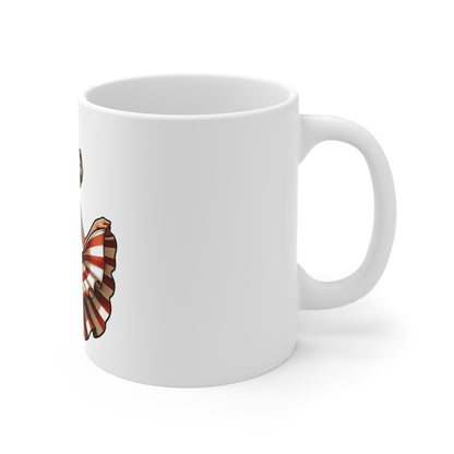 Patriotic Pin-Up Flag Dress Mug – Vintage Americana Woman Coffee Mug – Retro USA Stars and Stripes Cup – Classic American Beauty Mug – Fourth of July Gift Patriotic Pin-Up Girl Mug — 11oz American...