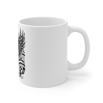 Classic American Flag Mug – Traditional USA Flag Coffee Mug – Clean Patriotic Cup – Timeless Americana Mug Mug 11oz