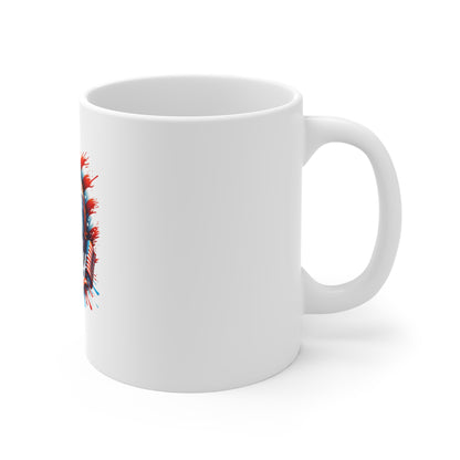 4th of July Eagle Coffee Mug – American Flag Patriotic 11oz Mug