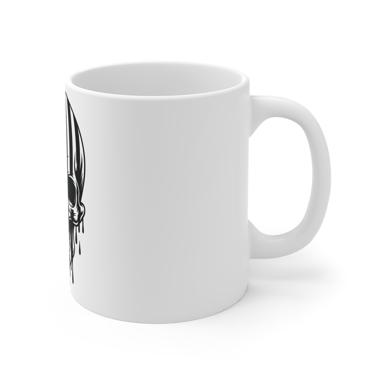 Patriotic Skull Flag Mug – American Flag Skull Coffee Mug – Stealth USA Skull Cup – Bold Tactical Patriot Mug Mug 11oz