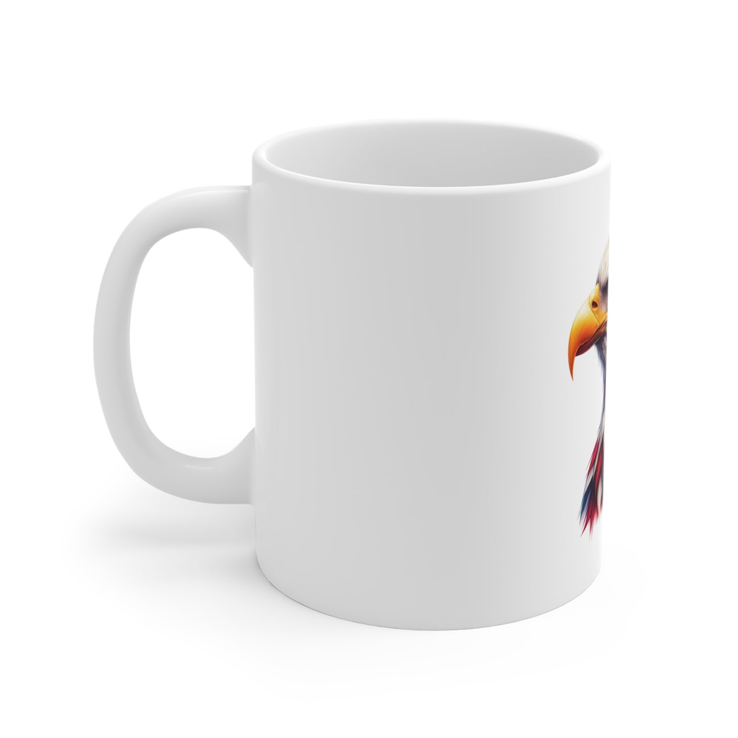 American Flag Eagle Mug - Patriotic 11oz Coffee Cup