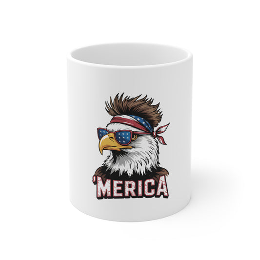 Patriotic Eagle Mug – ’Merica 11oz Coffee Cup