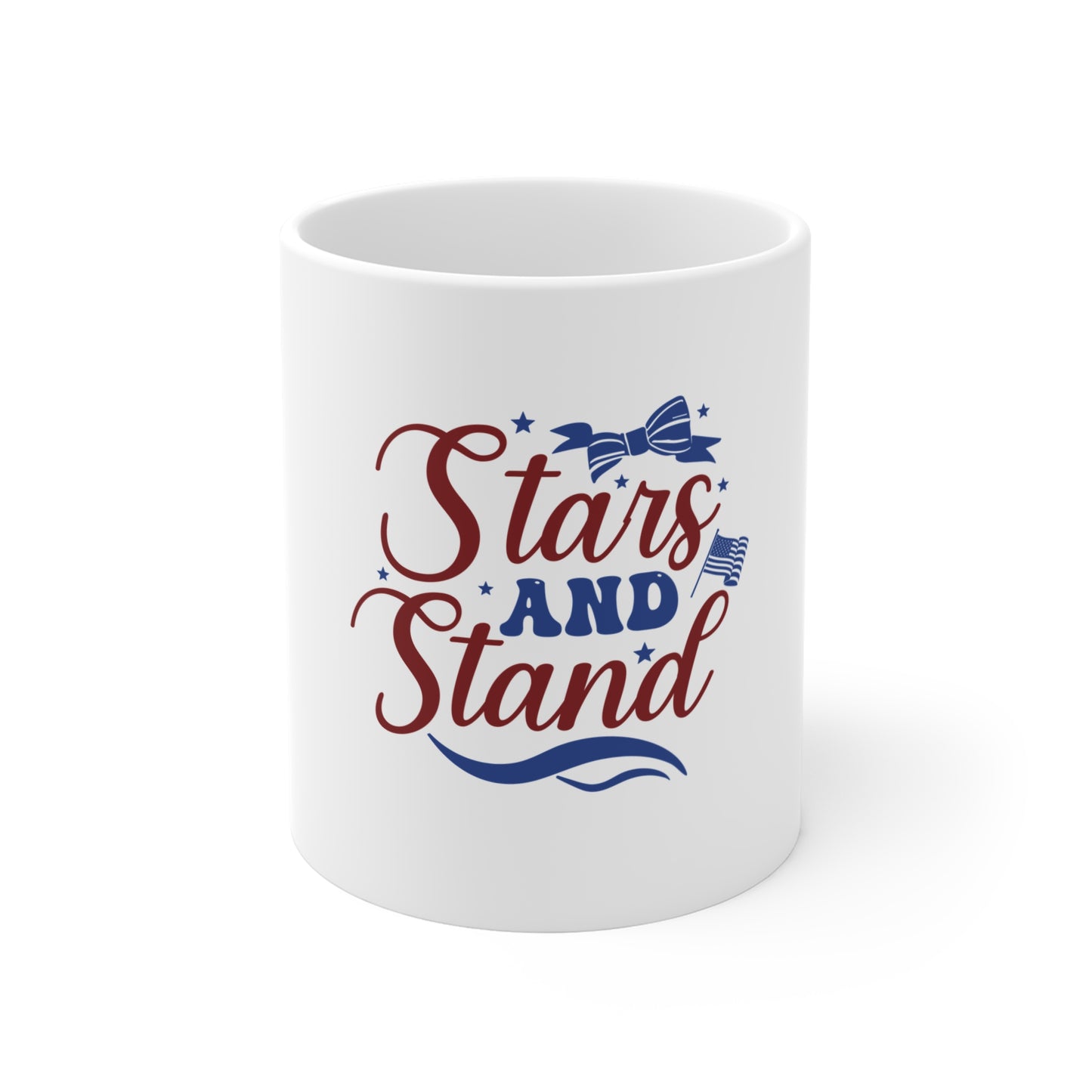 Stars and Stand Mug — Patriotic 11oz Coffee Cup