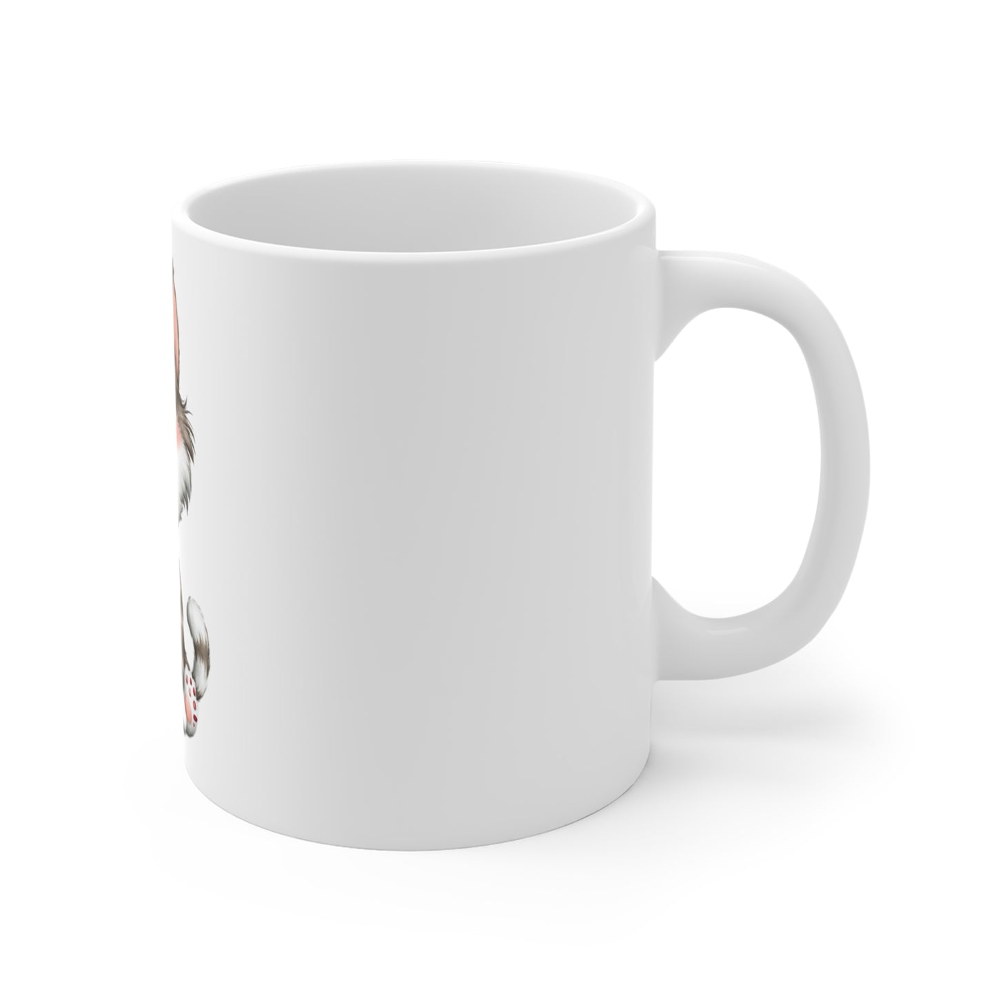 Cute Smiling Kitten Mug – Adorable Happy Cat Coffee Mug – Sweet Cartoon Kitten Cup – Cat Lover Gift Mug Cute Smiling Kitten Mug — 11oz Ceramic Coffee Cup for Cat Lovers
