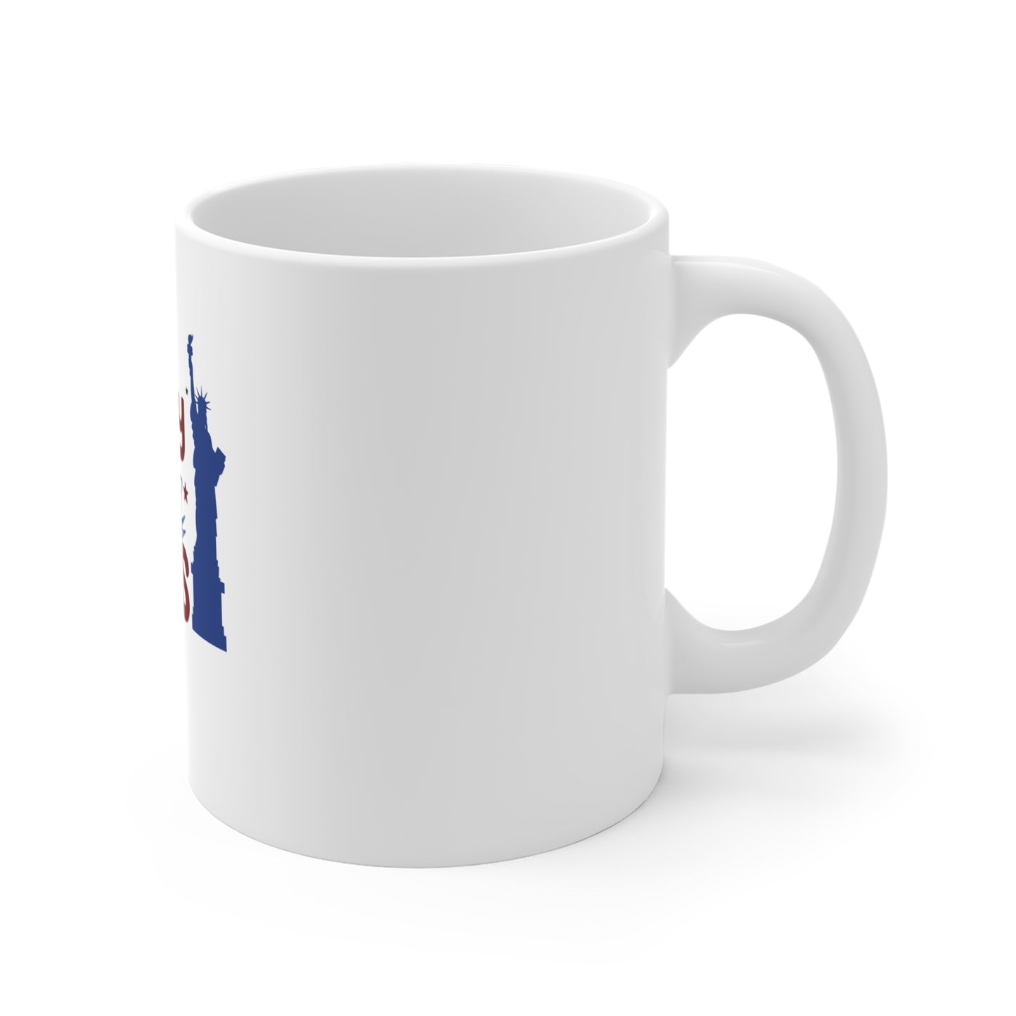 Liberty Rings 11oz Coffee Mug – Patriotic Statue of Liberty Design