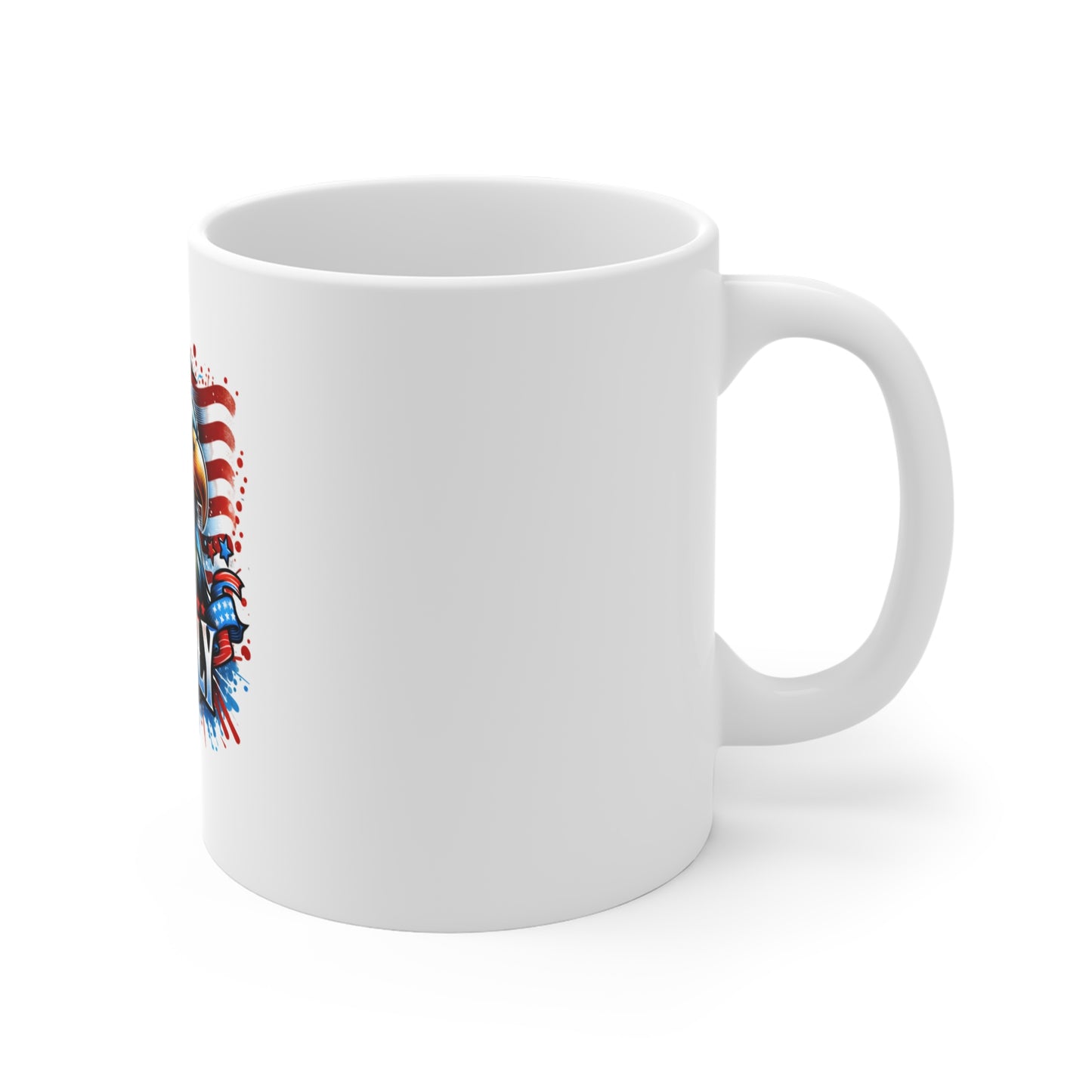4th of July Eagle Mug — Patriotic American Flag Coffee Cup