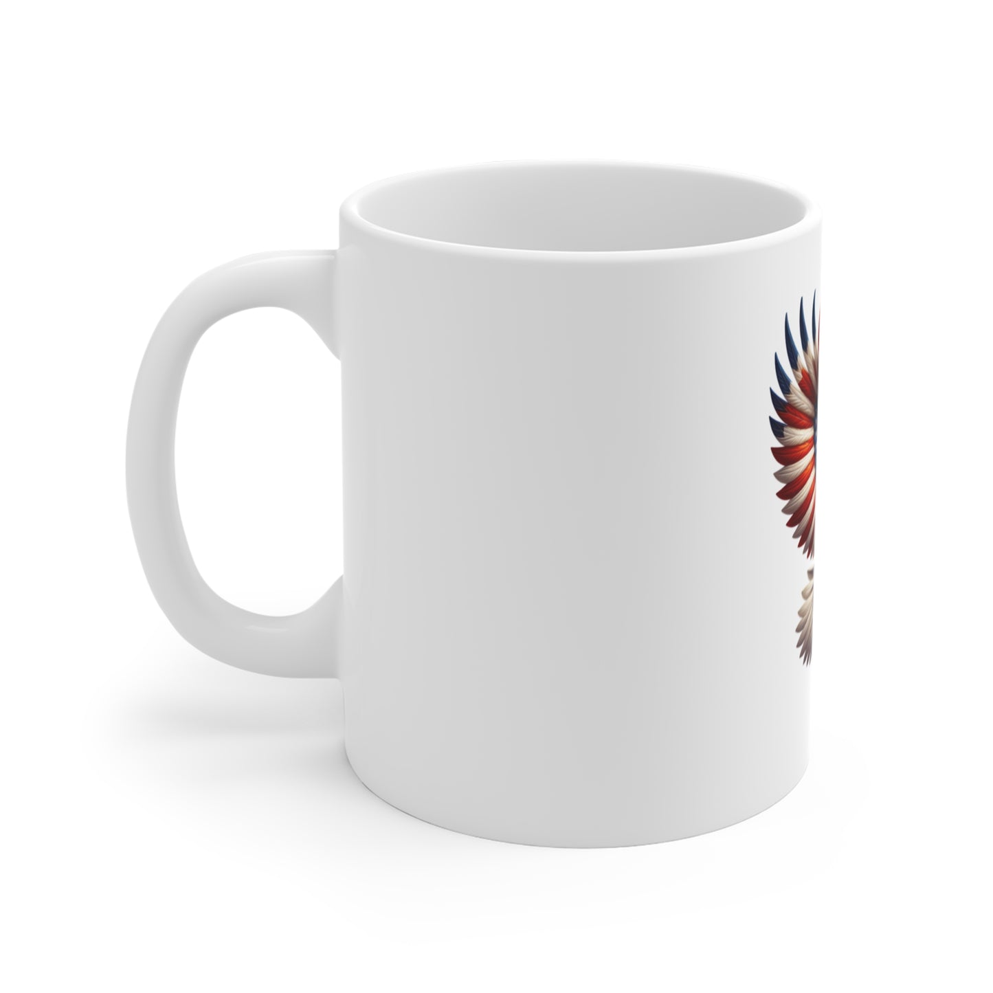 American Flag Eagle Mug — Patriotic 11oz Coffee Cup for Veterans, 4th of July & Memorial Day