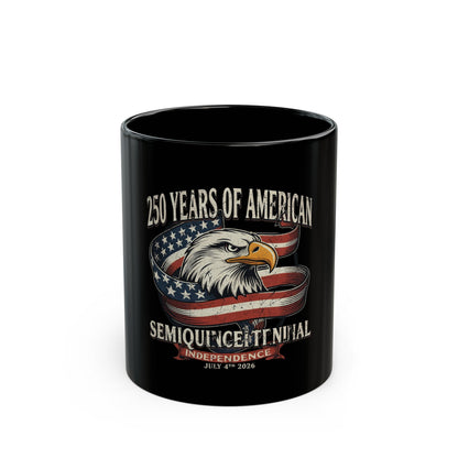 250 Years of American Semiquicentennial Eagle Mug — Independence Day July 4th Commemorative Coffee Cup