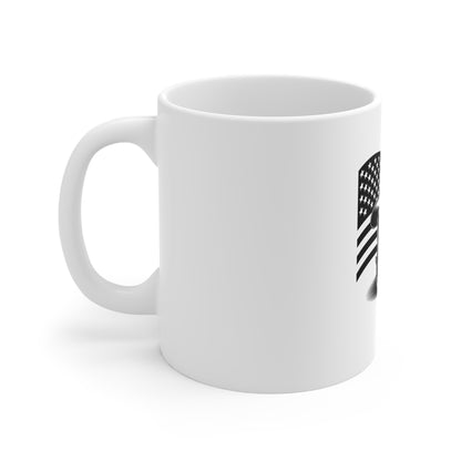 American Cowboy Boots & Hat Mug — Patriotic Western 11oz Coffee Cup