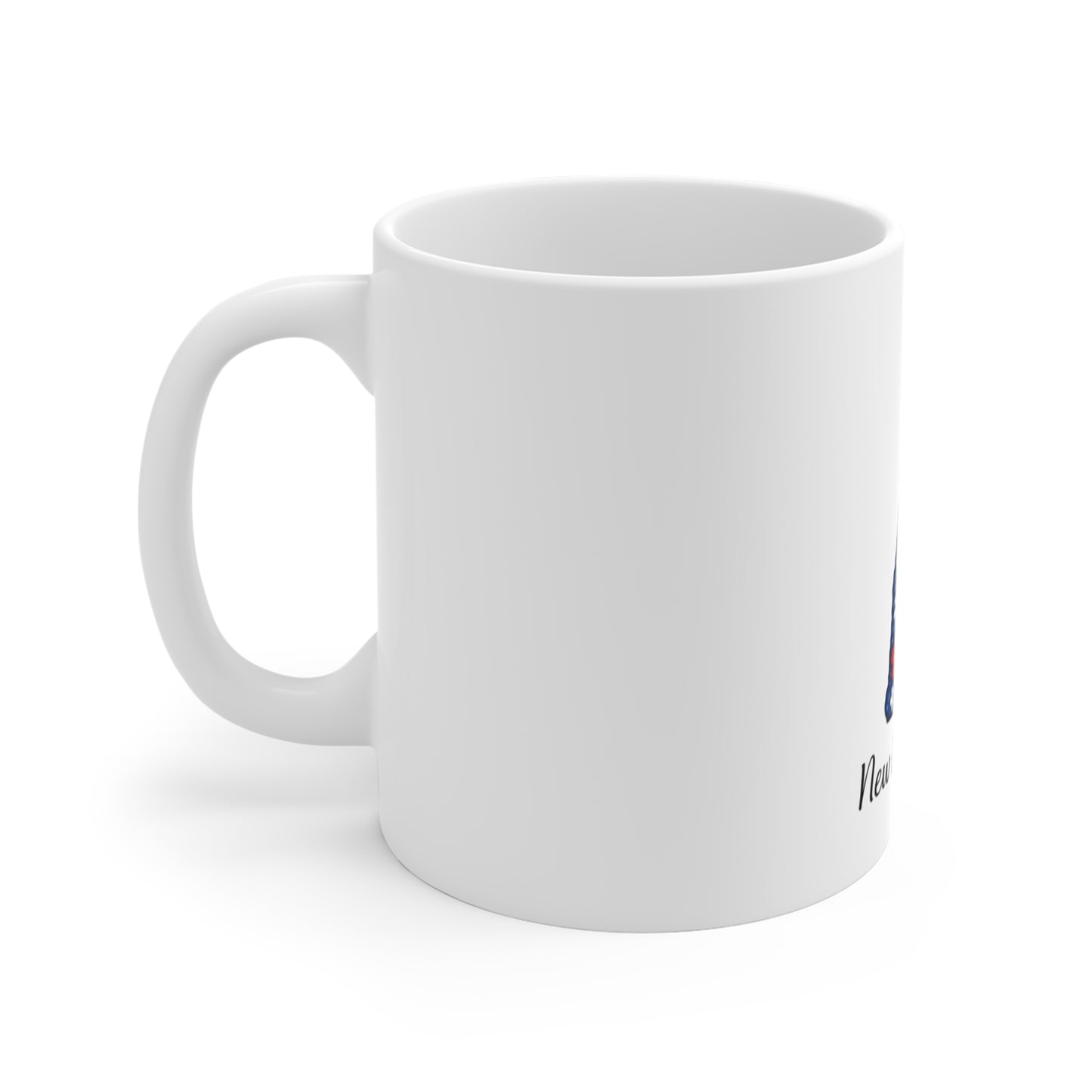 New Hampshire Floral State Outline Mug — 11oz Decorative Gift Cup