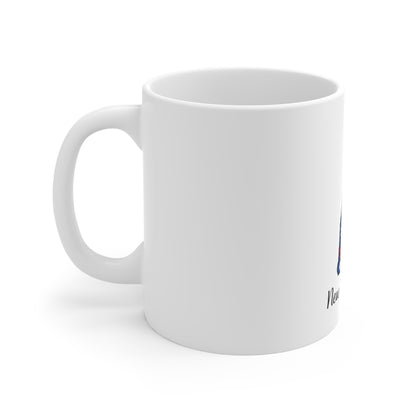 New Hampshire Floral State Outline Mug — 11oz Decorative Gift Cup