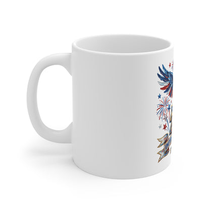 250th USA Anniversary Mug — 1776–2026 Patriotic Eagle Coffee Cup