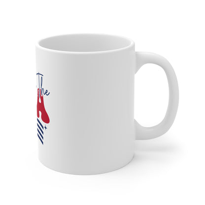 Made in the USA Flag Coffee Mug – Patriotic American Flag Mug – Retro Americana Typography Cup – USA Pride Gift Mug Mug 11oz