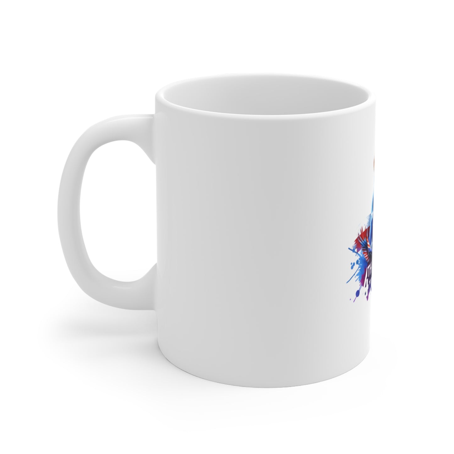 4th of July Patriotic Dog Mug — American Flag Labrador 11oz Coffee Cup
