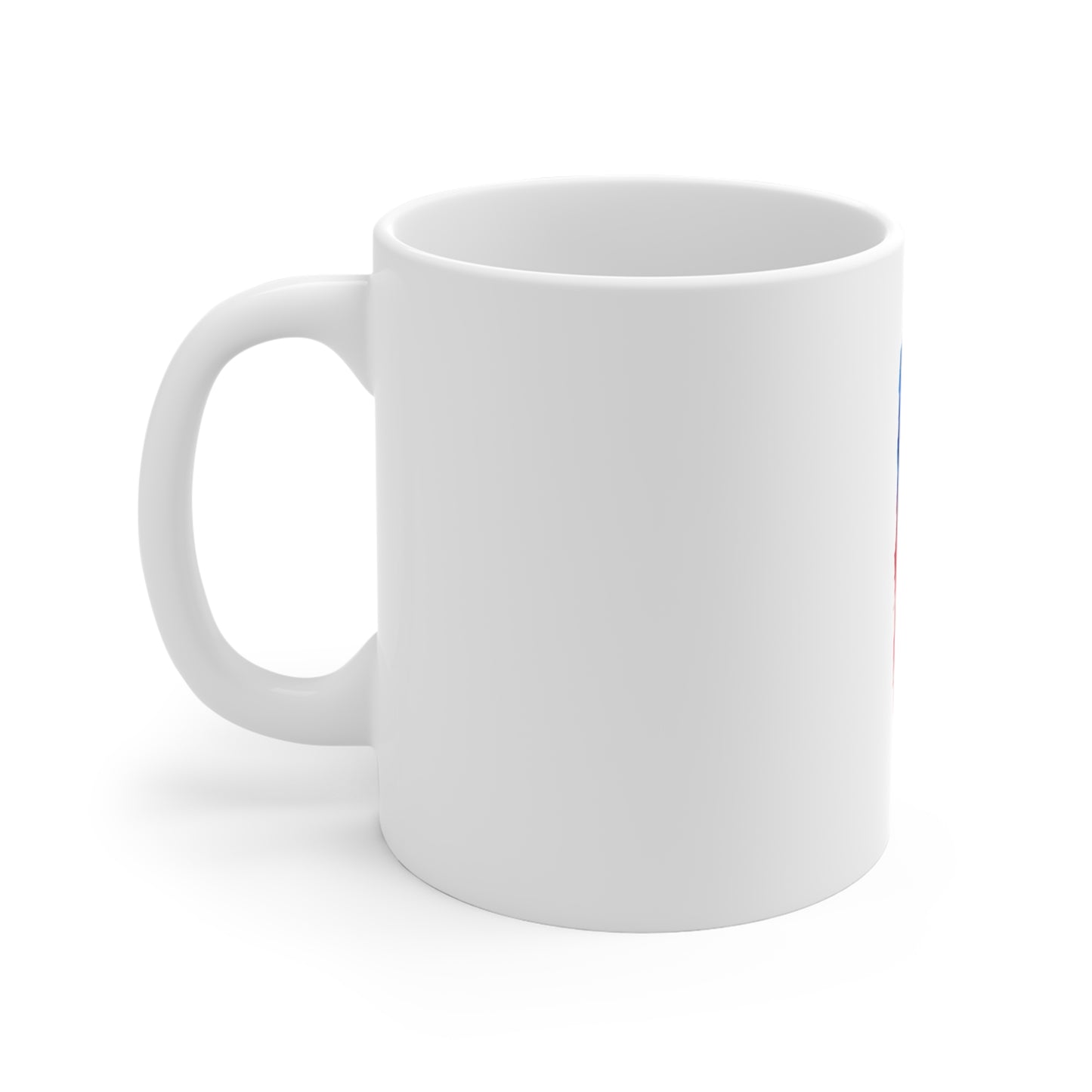 American Watercolor Flag Mug - Patriotic 11oz Coffee Cup