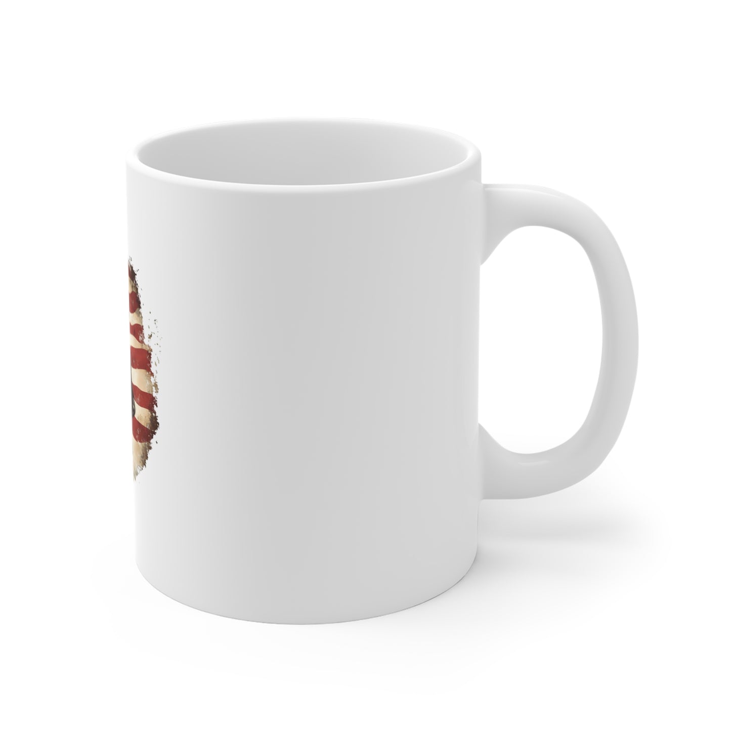 American Cowboy Mug — Retro Flag Cowboy on Horse 11oz
