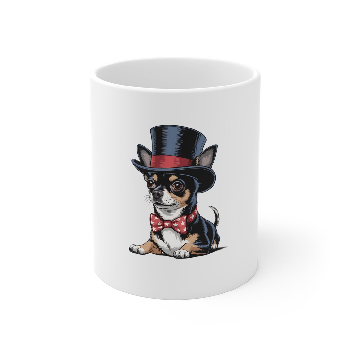 Charming Chihuahua in Top Hat 11oz Coffee Mug